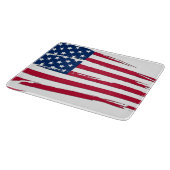 Gescheurde Amerikaanse vlag Snijplank (Hoek)