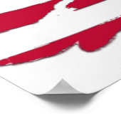 Gescheurde Amerikaanse vlag uw staat USA Poster (Hoek)