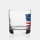 Gescheurde Amerikaanse vlag Whisky Glas (Rechts)