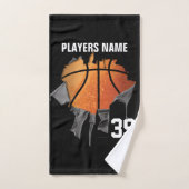 Gescheurde Basketbal Bad Handdoek (Handdoek)