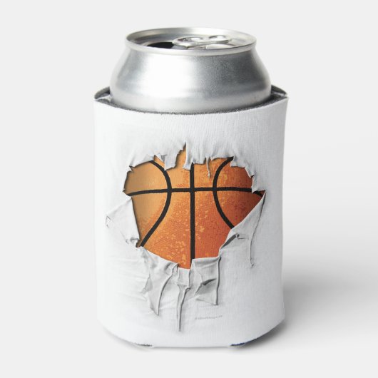 Gescheurde Basketbal Blikjeskoeler (Blikje Voorkant)