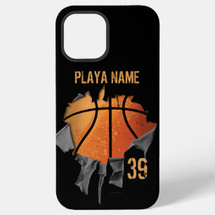 Gescheurde Basketbal iPhone 12 Pro Max Hoesje