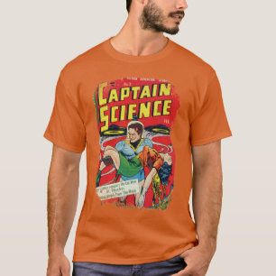 Gescheurde Comic cover Retro Science held  L T-shirt
