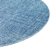 Gescheurde denim stof textuur, blauwe tinten. snijplank (Hoek)