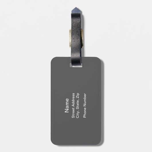 Gescheurde golfbal Bagagelabel (Achterkant verticaal)