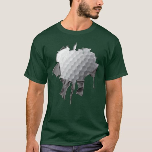 Gescheurde Golfbal T-shirt (Voorkant)