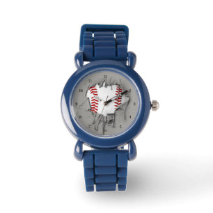 Gescheurde honkbal polshorloge horloge