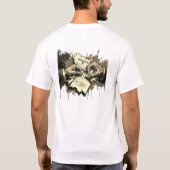 Gescheurde immigratiedocumenten Chinga la Migra T-shirt (Achterkant)