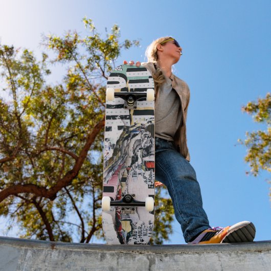 Gescheurde kunst persoonlijk skateboard (Buiten 1)
