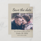 Gescheurde papieren foto Save the Date! Kaart (Voorkant / Achterkant)