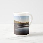 Gescheurde Randen Drie Panelen Zeezicht  Porselein Kop (Voorkant rechts)