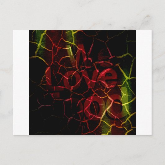 Gescheurde randen, sterk hart: onbreekbare liefde briefkaart (Voorkant)