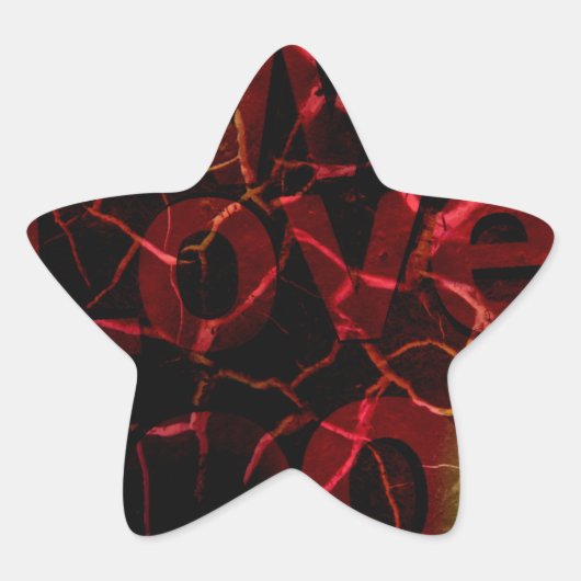 Gescheurde randen, sterk hart: onbreekbare liefde ster sticker (Voorkant)