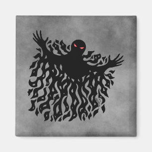 Gescheurde Schaduw Entiteit Rare Horror Kunst Magneet
