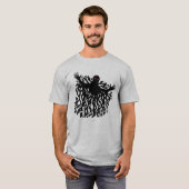 Gescheurde Schaduw Entiteit Rare Horror Kunst T-shirt (Voorkant volledig)