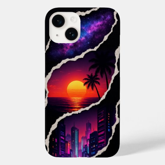 Gescheurde Sky Hidden World esthetische iPhone Cas Case-Mate iPhone Case (Achterkant)