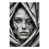 Gescheurde stof onthullen perfect poster (Voorkant)