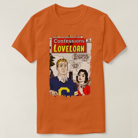Gescheurde stripcover Retro Heartbroken  Li T-shirt (Design voorkant)