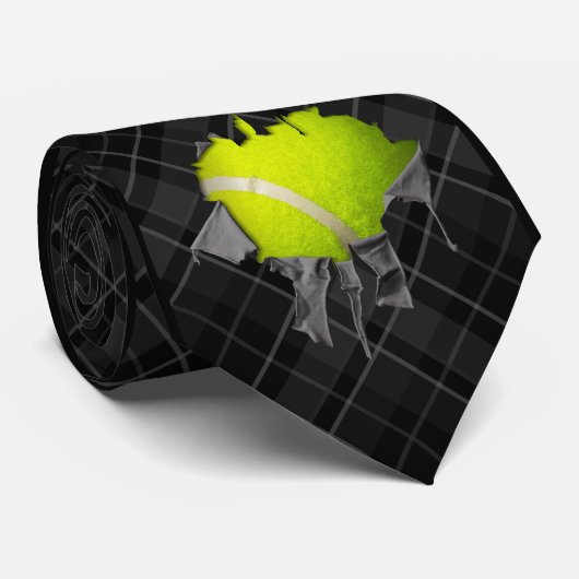Gescheurde Tennisdas Stropdas (Opgerold)