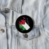 Gescheurde vlag van Palestina Ronde Button 7,6 Cm (In situ)