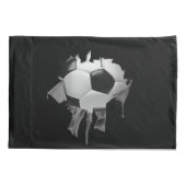 Gescheurde Voetbal Donkere Kussensloop (Achterkant)