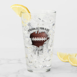Gescheurde Voetbal (Gepersonaliseerd) Glas
