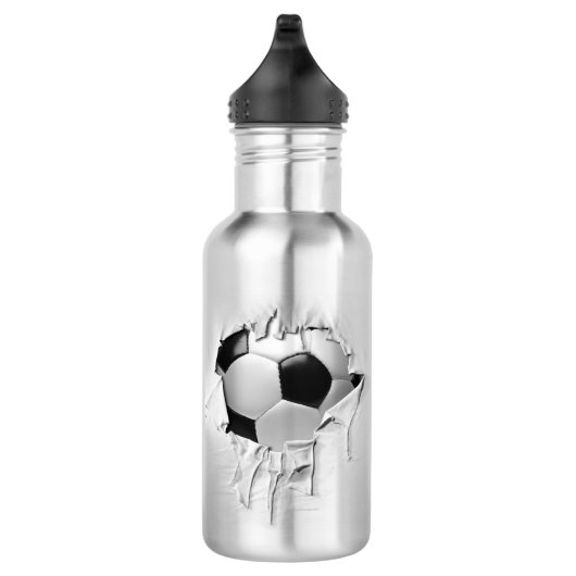 Gescheurde Voetbal Roestvrij staal Waterfles (Rechts)