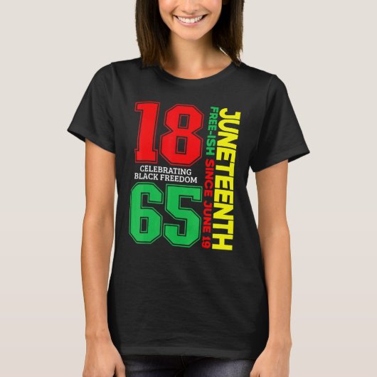 Geschiedenis 18e bevriezing sinds 1865 Melanin Anc T-shirt (Voorkant)