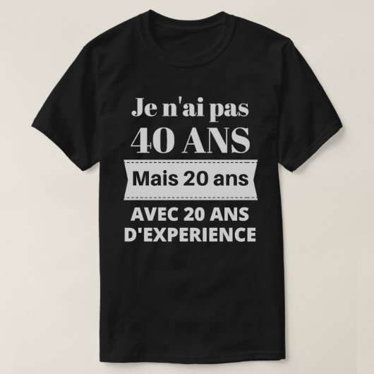 Geschiedenis 40 jaar t-shirt (Design voorkant)