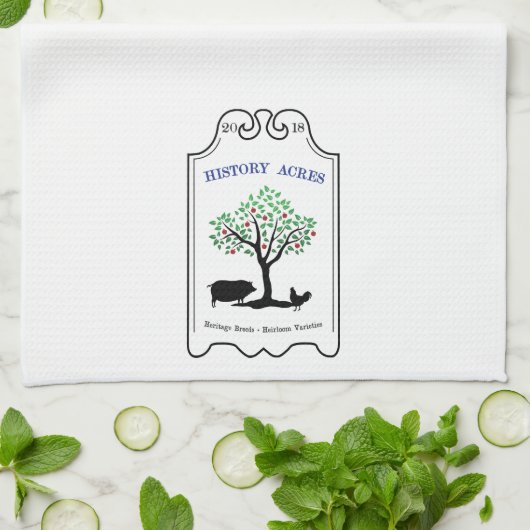 Geschiedenis Acres Kitchen Towel Theedoek (Gevouwen)
