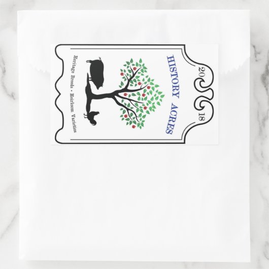 Geschiedenis Acres Logo Stickers (Tas)