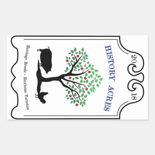 Geschiedenis Acres Logo Stickers (Voorkant)