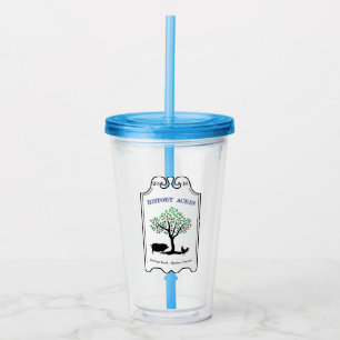 Geschiedenis Acres Straw Tumbler Acryl Drinkbeker