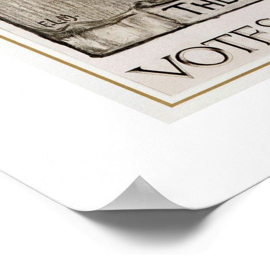 Geschiedenis Amerikaans feminisme 1915 Stemmingen  Poster (Hoek)