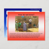 Geschiedenis, bewijs, archeologie briefkaart (Voorkant / Achterkant)