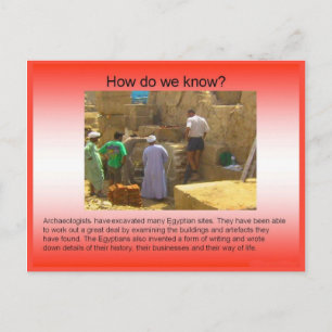 Geschiedenis, bewijs, archeologie briefkaart