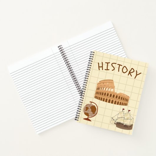 Geschiedenis bruin 🤎📜 notitieboek (Binnen)