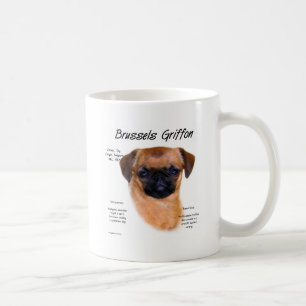 Geschiedenis Brussel Griffon (glad) Koffiemok