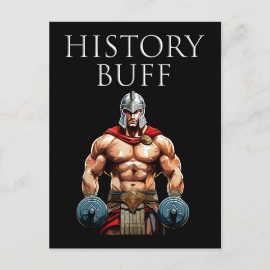 Geschiedenis Buff Roman Centurion Briefkaart (Voorkant)