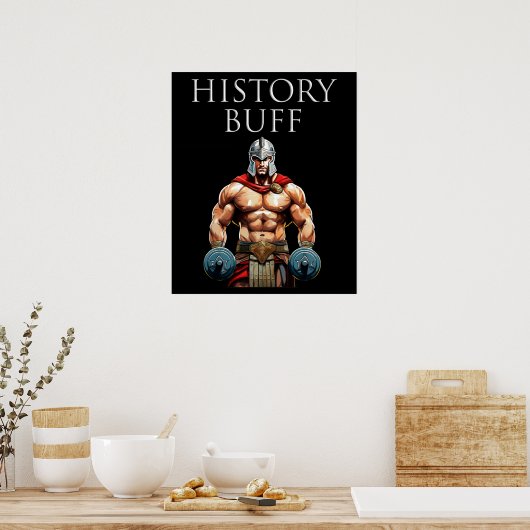 Geschiedenis Buff Roman Centurion Poster (Keuken)