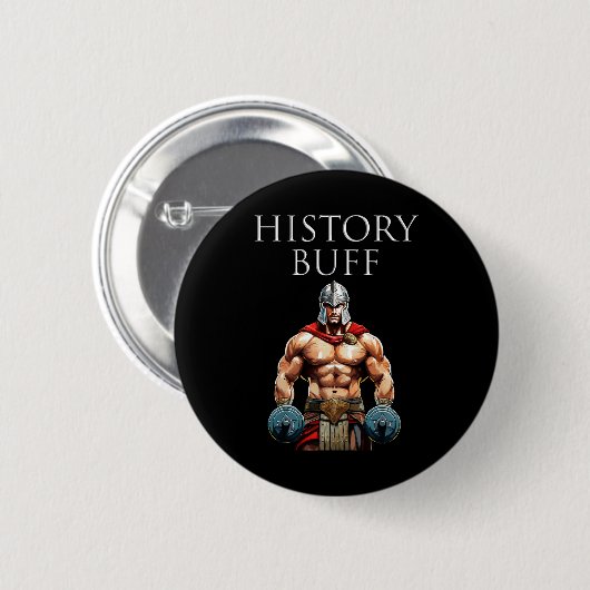 Geschiedenis Buff Roman Centurion Ronde Button 5,7 Cm (Voorkant /achterkant)