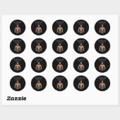 Geschiedenis Buff Roman Centurion Ronde Sticker (Vel)