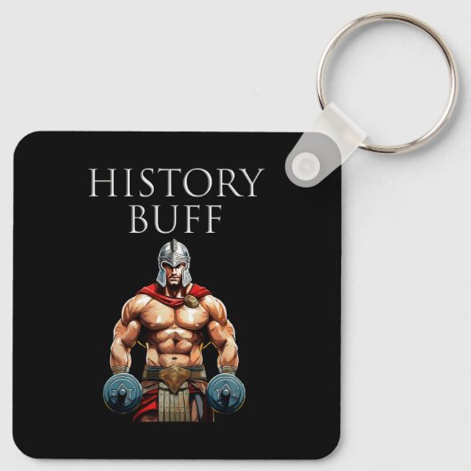 Geschiedenis Buff Roman Centurion Sleutelhanger (Achterkant)