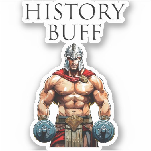 Geschiedenis Buff Roman Centurion Sticker (Voorkant)
