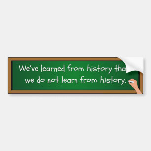Geschiedenis Bumpersticker