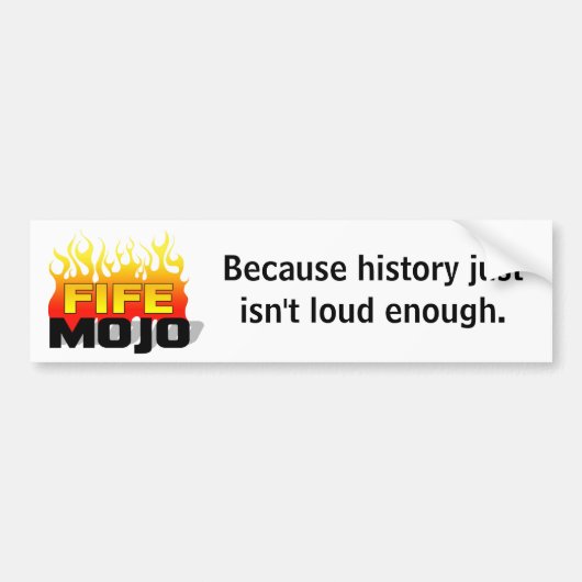 Geschiedenis bumpersticker (Voorkant)