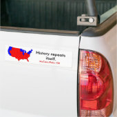 GESCHIEDENIS.. BUMPERSTICKER (Op Truck)