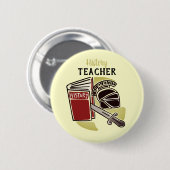 Geschiedenis Button van docent armor zwaard Pinbac (Voorkant /achterkant)