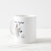 Geschiedenis Chinese Crested (poedervormig) Koffiemok (Voorkant links)