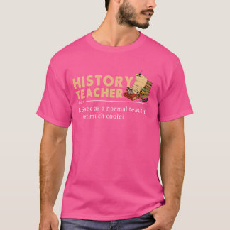 Geschiedenis definitie leraar grappig terug naar s t-shirt
